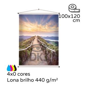 Banner em lona 100x120 cm
